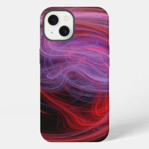 Abstract Art Red Wave iPhone 13 Case