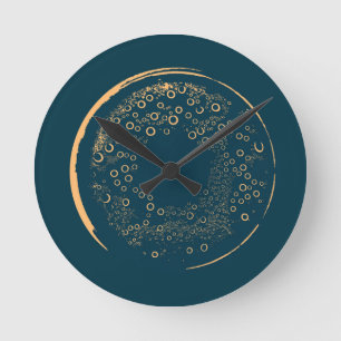 Abstract Art Round Clock