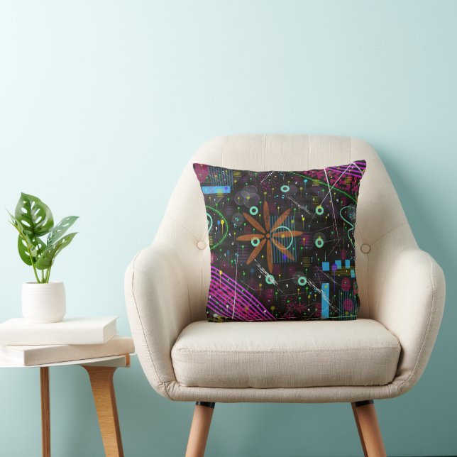Abstract Art: Satellite  Cushion (Chair)