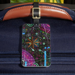 Abstract Art: Satellite Luggage Tag