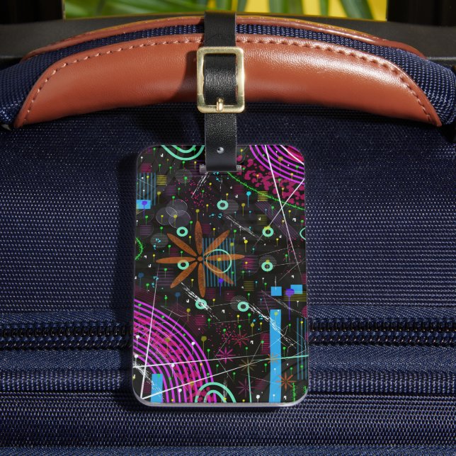 Abstract Art: Satellite  Luggage Tag (Front Insitu 2)