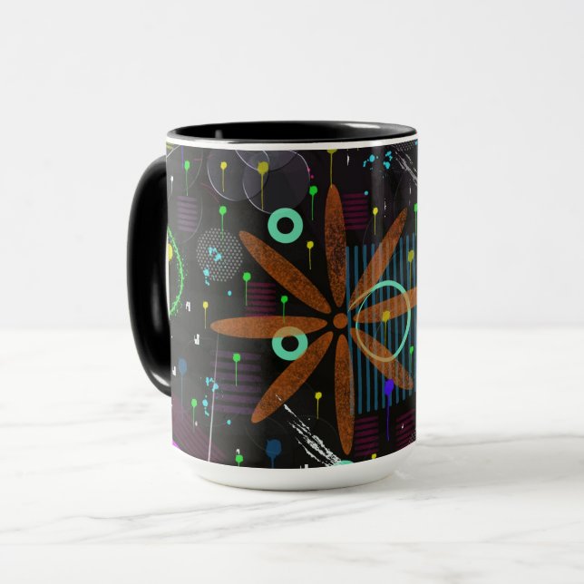 Abstract Art: Satellite  Mug (Front Left)