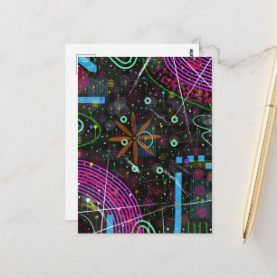 Abstract Art: Satellite  Postcard