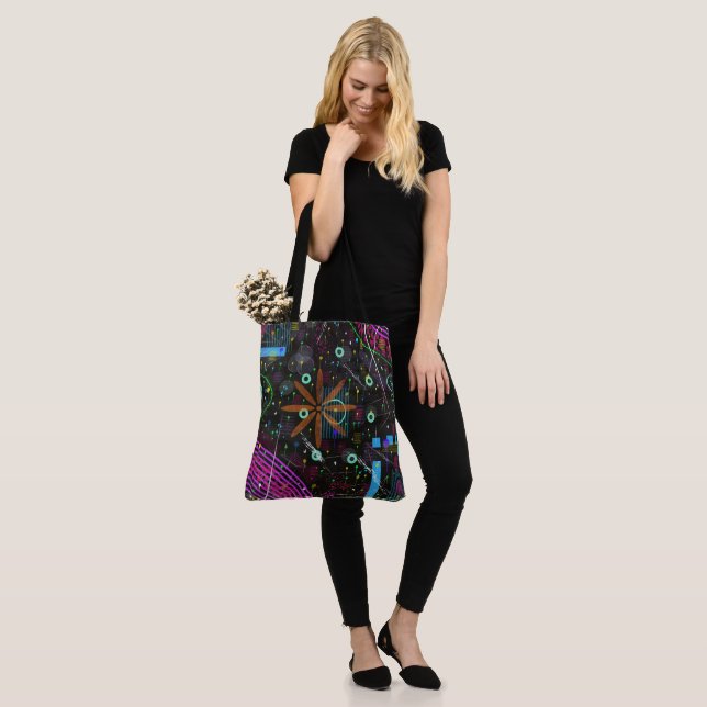 Abstract Art: Satellite  Tote Bag (On Model)