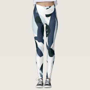 Abstract Art: Seamless Painting Illustration Leggings