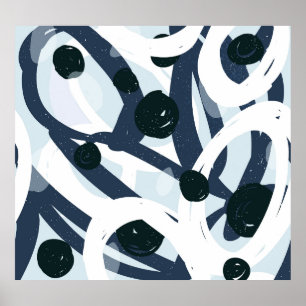 Abstract Art: Seamless Painting Illustration Poster