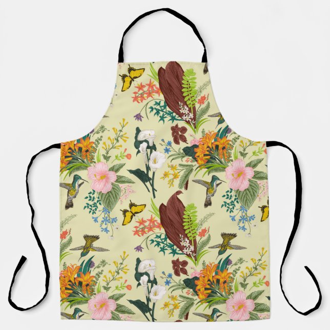 Abstract art seamless pattern allover design backg apron (Front)