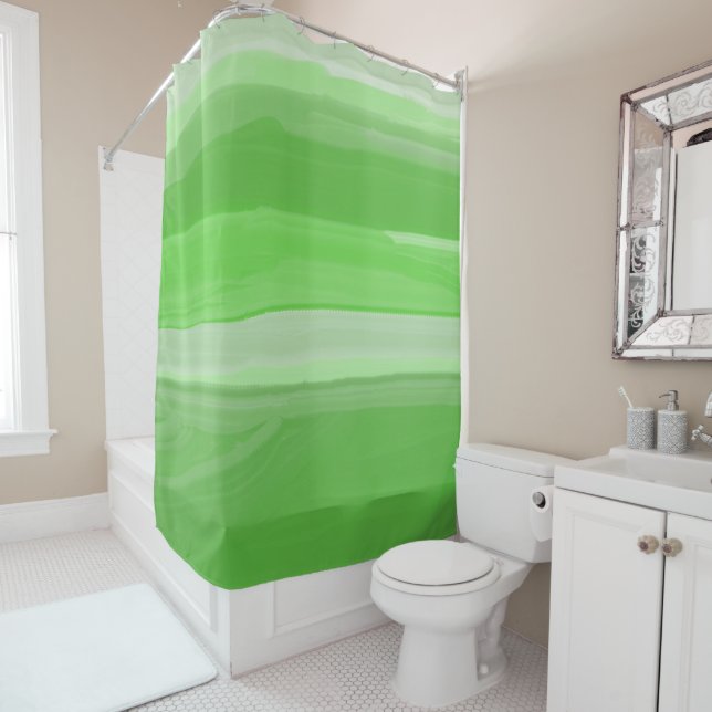abstract art shower curtain (In Situ)