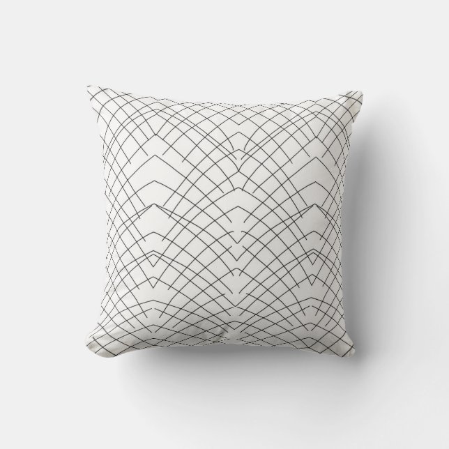 Abstract Art Sketch Cushion Throw Pillow (Front)