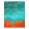 Abstract Art Sky Fire Lava Red Orange Turquoise