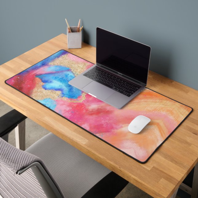 Abstract Art SOFT AS STONE Desk Mat (Office 2)