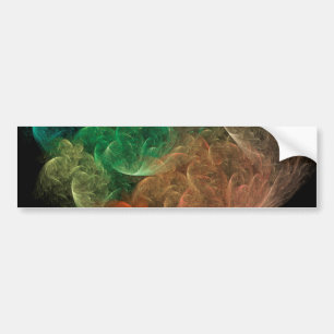 Abstract Art Space Bird Bumper Sticker