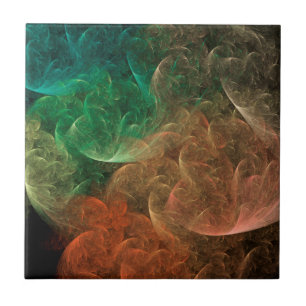 Abstract Art Space Bird Ceramic Tile