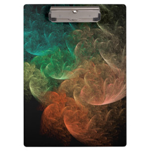 Abstract Art Space Bird Clipboard