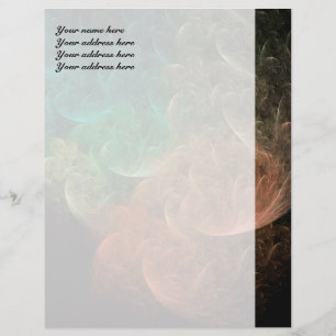 Abstract Art Space Bird Custom Letterhead