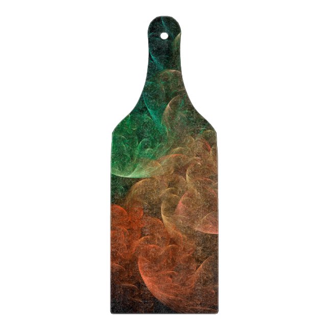 Abstract Art Space Bird Cutting Board (Front)