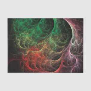 Abstract Art Space Fire Tissue Paper
