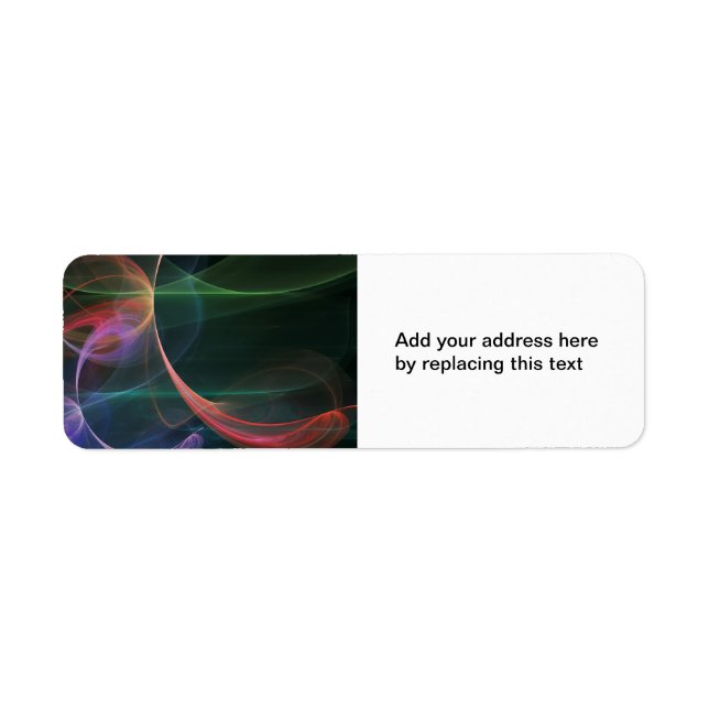 Abstract Art Space Return Address Label (Front)