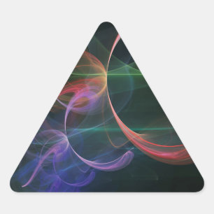 Abstract Art Space Triangle Sticker