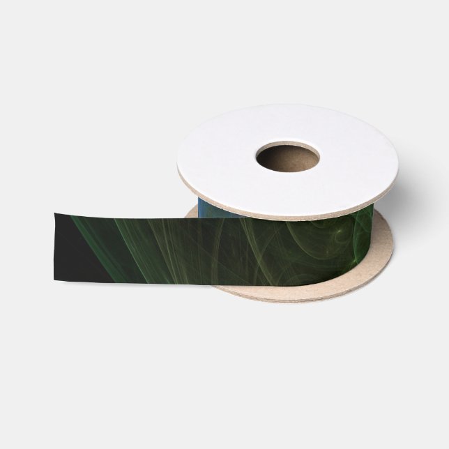 Abstract Art Space Wave Satin Ribbon (Spool)