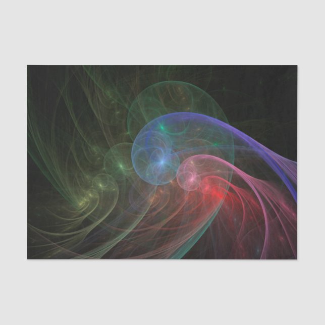 Abstract Art Space Wave Tissue Paper (Front)