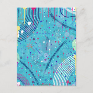 Abstract Art: Sparklers in the Sky Postcard