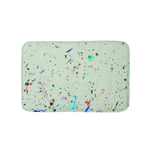 Abstract Art Speckled Pattern Custom Colour Bath Mat