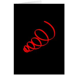 Abstract Art Spiral Energy Greeting Card