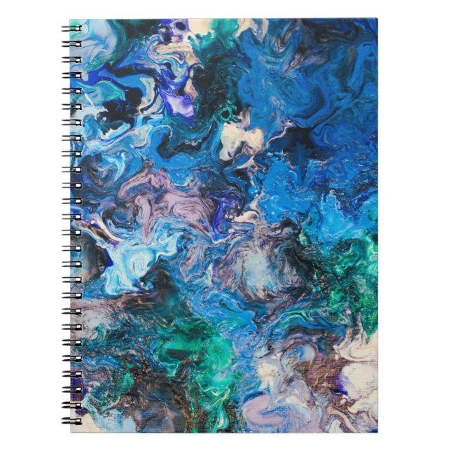 Abstract art spiral notebook (Front)