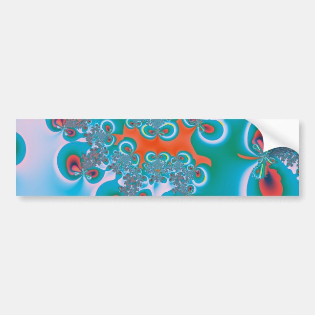 Abstract Art Spring Garden Bumper Sticker (Front)