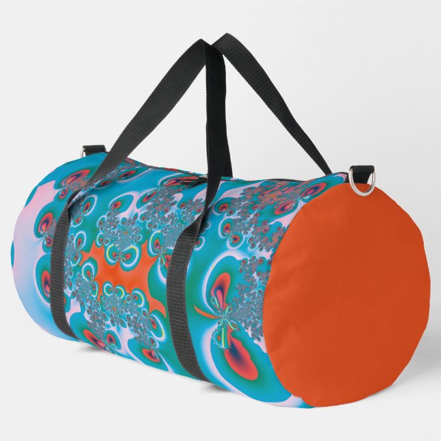 Abstract Art Spring Garden Duffle Bag (Left Corner)