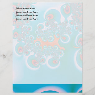 Abstract Art Spring Garden Letterhead Design