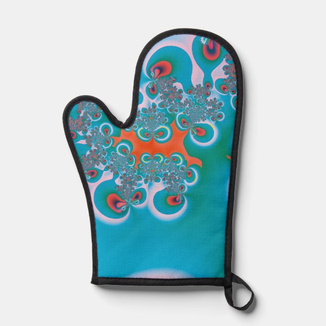 Abstract Art Spring Garden Oven Mitt (Front)