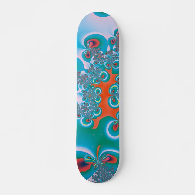Abstract Art Spring Garden Skateboard (Front)