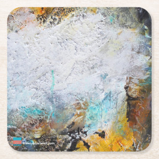 Abstract Art Square Paper Coaster