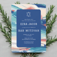 Abstract Art Star of David Custom Bar Bat Mitzvah