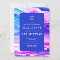 Abstract Art Star of David Custom Bar Bat Mitzvah