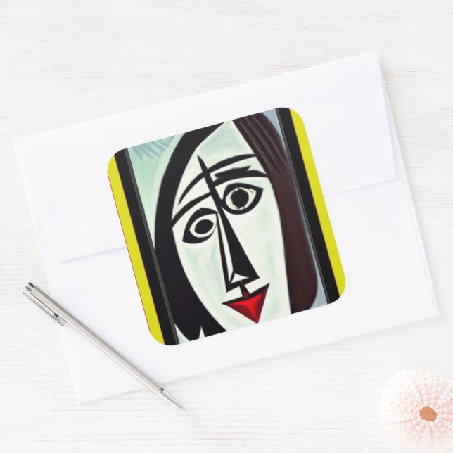 Abstract Art Sticker (Envelope)