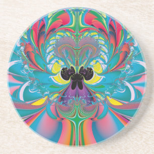 Abstract Art Summer Butterfly Coaster