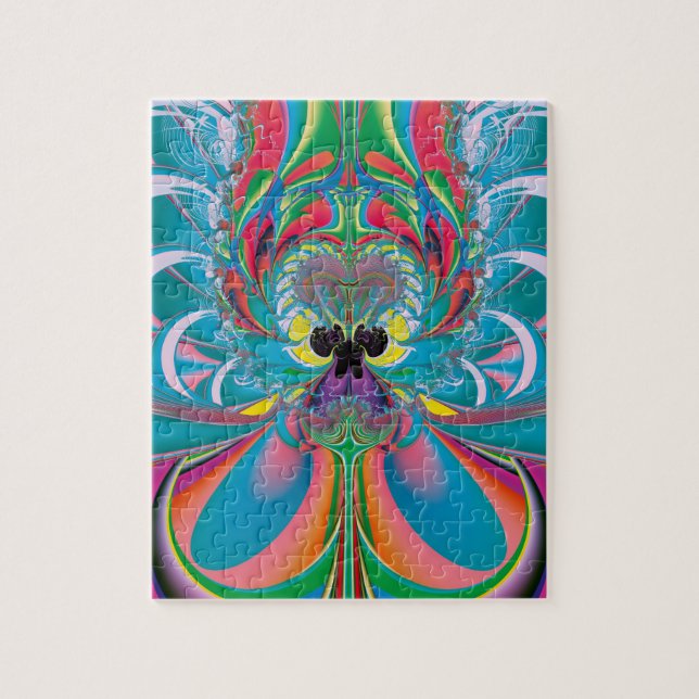 Abstract Art Summer Butterfly Jigsaw Puzzle (Vertical)