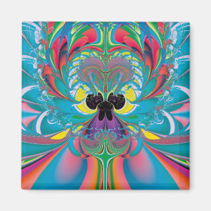 Abstract Art Summer Butterfly Magnet