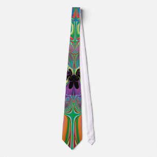 Abstract Art Summer Butterfly Tie
