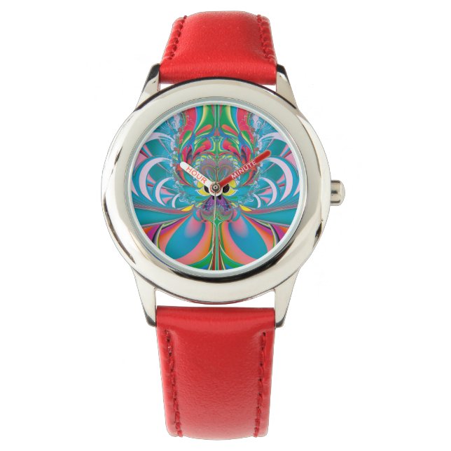 Abstract Art Summer Butterfly Watch (Front)