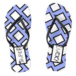 Abstract Art Super Lucky Blocks Flip Flops