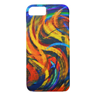 Abstract Art Swirl Colourful Paint Background #11 iPhone 8/7 Case