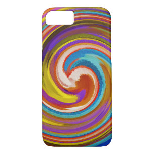 Abstract Art Swirl Colourful Paint Background #16 iPhone 8/7 Case