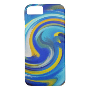 Abstract Art Swirl Colourful Paint Background #17 iPhone 8/7 Case