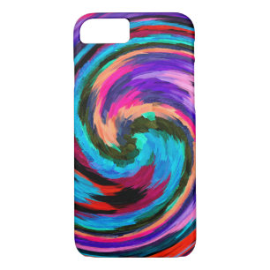 Abstract Art Swirl Colourful Paint Background #21 iPhone 8/7 Case