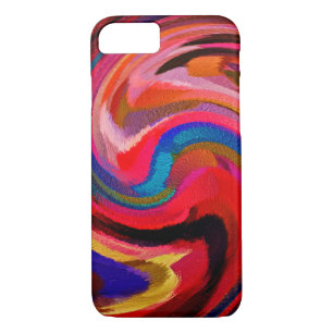 Abstract Art Swirl Colourful Paint Background #27 iPhone 8/7 Case