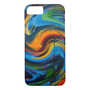 Abstract Art Swirl Colourful Paint Background #30 iPhone 8/7 Case